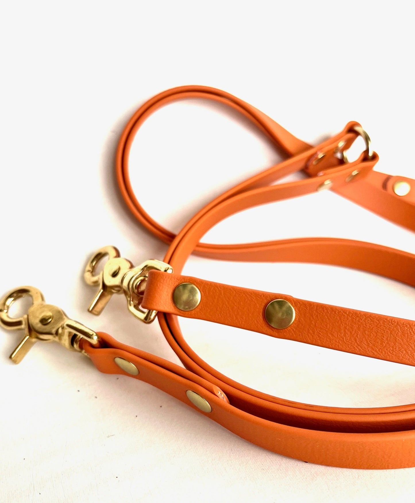 Laisse bandoulière en similicuir multi-positions