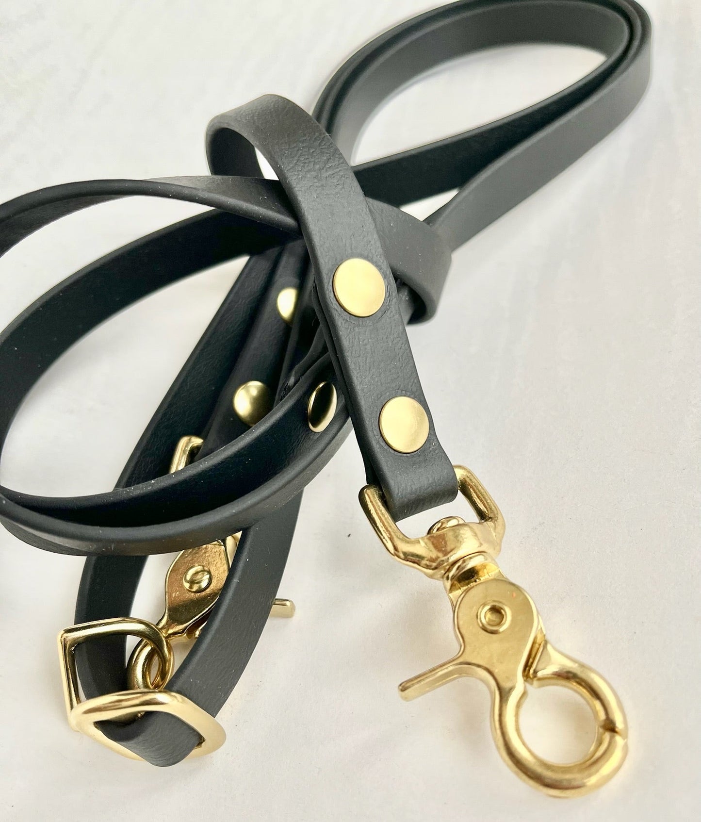 Laisse bandoulière en similicuir multi-positions